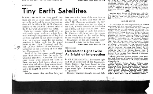 First page of Eisenhower Satellites 6