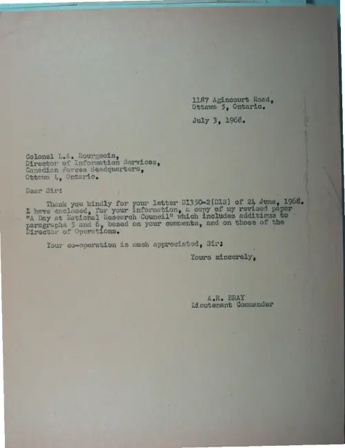 First page of Wilbert Smith Archives Files Box 1130 18 1130-18-p102
