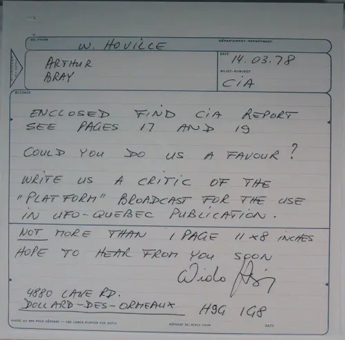 First page of Wilbert Smith Archives Files Box 1130 20 1130-20-p008
