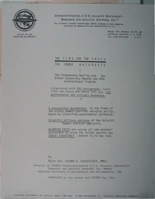 First page of Wilbert Smith Archives Files Box 1130 21 1130-21-p126