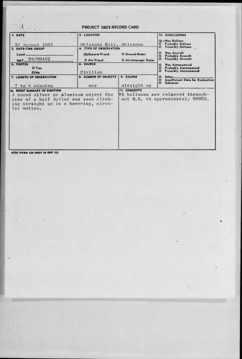 First page of 1957.08 - 6969517 - Oklahoma City, Oklahoma