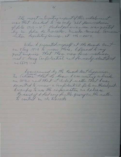 First page of Wilbert Smith Archives Files Box 1130 18 1130-18-p028