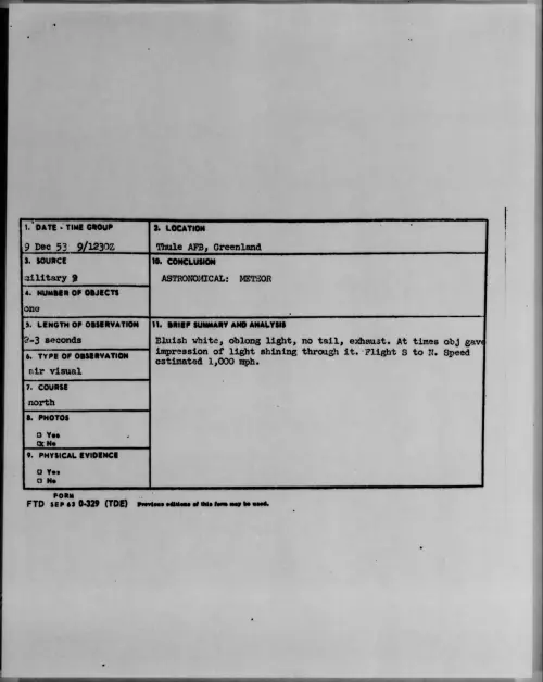 First page of 1953.12 - 6778908 - Thule AFB, Greenland