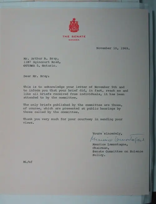 First page of Wilbert Smith Archives Files Box 1130 11 1130-11-p066