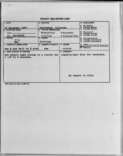 First page of 1957.12 - 6970667 - Englewood, Colorado