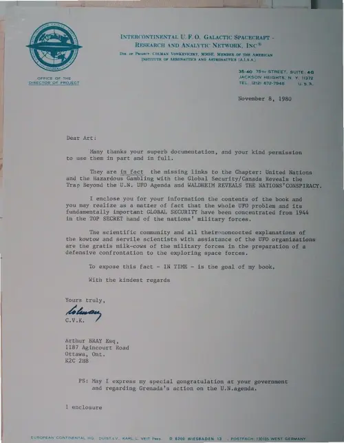 First page of Wilbert Smith Archives Files Box 1130 21 1130-21-p125