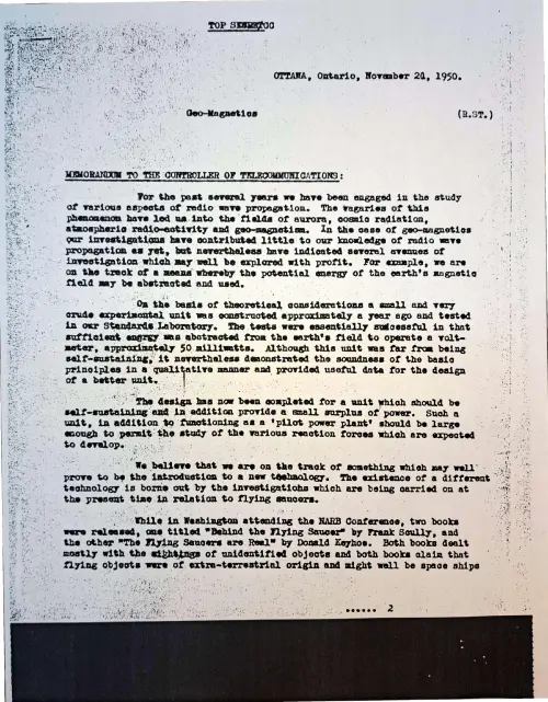 First page of Canada Draft Documents 1
