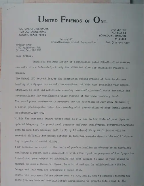 First page of Wilbert Smith Archives Files Box 1131 01 1131-01-p010