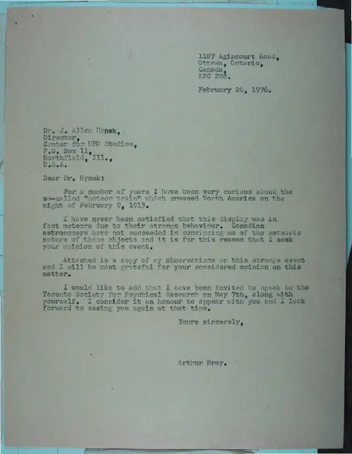 First page of Wilbert Smith Archives Files Box 1131 17 1131-17-p020