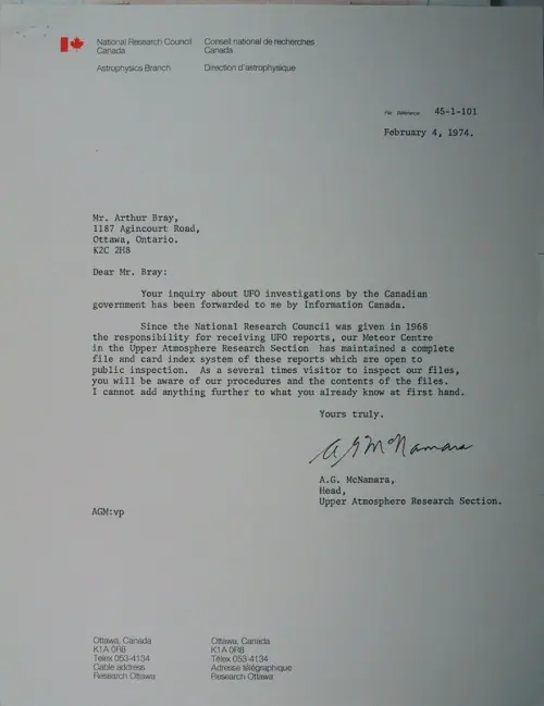 First page of Wilbert Smith Archives Files Box 1130 18 1130-18-p075