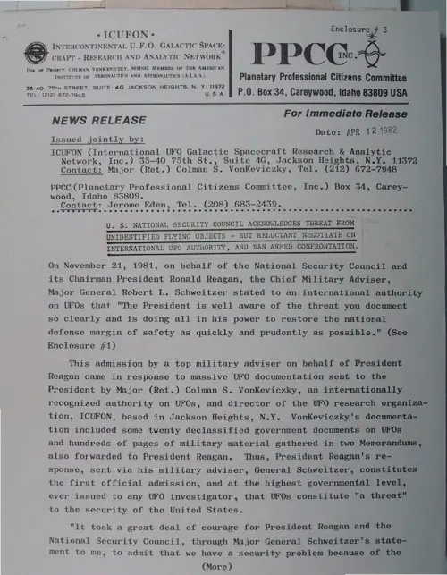 First page of Wilbert Smith Archives Files Box 1130 21 1130-21-p030