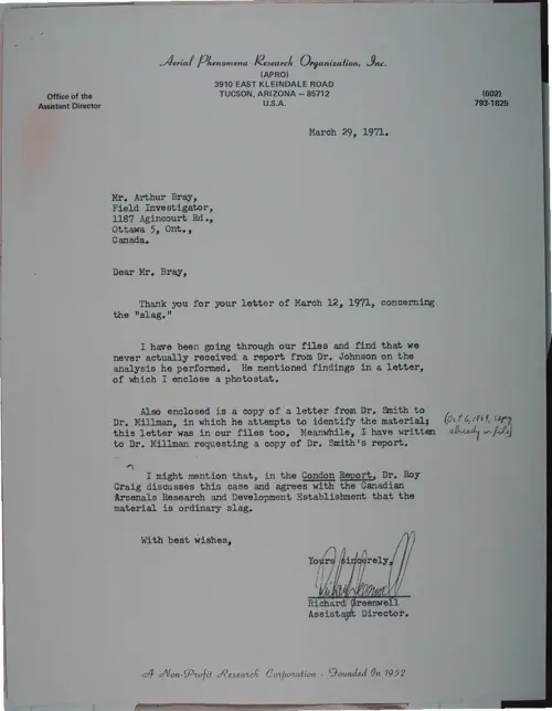 First page of Wilbert Smith Archives Files Box 1131 19 1131-19-p093