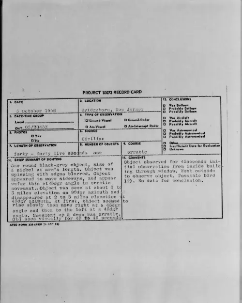 First page of 1956.10 - 7071629 - Bridgeboro, New Jersey