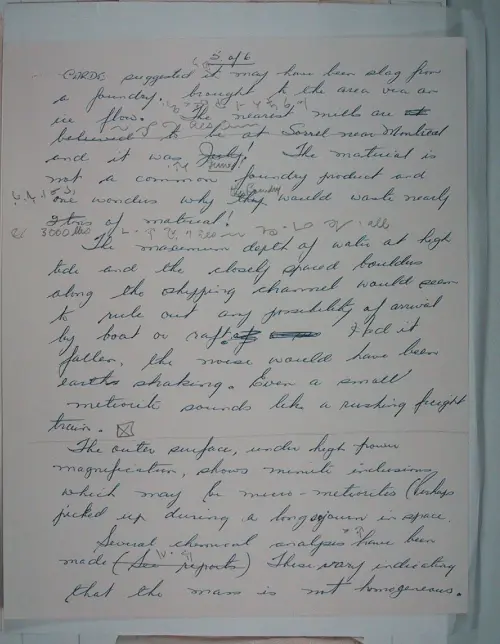 First page of Wilbert Smith Archives Files Box 1131 19 1131-19-p285