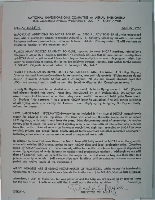 First page of Wilbert Smith Archives Files Box 1131 08 1131-08-p041