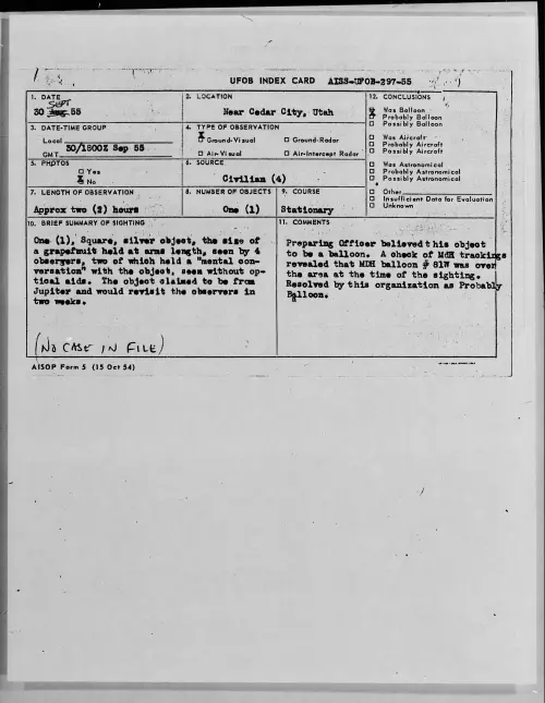 First page of 1955.09 - 7339483 - Near Cedar City, Utah