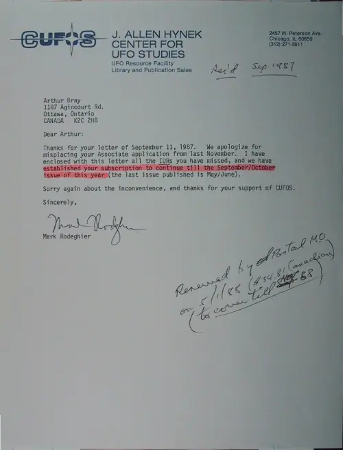 First page of Wilbert Smith Archives Files Box 1130 10 1130-10-p027