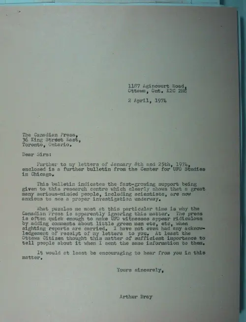 First page of Wilbert Smith Archives Files Box 1130 10 1130-10-p156