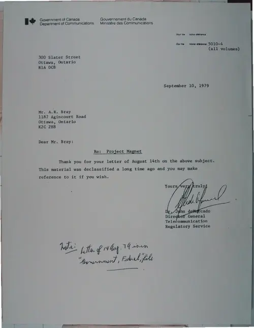 First page of Wilbert Smith Archives Files Box 1131 10 1131-10-p029