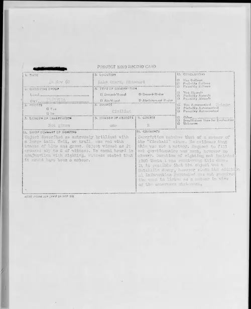 First page of 1960.11 - 8238838 - Lake Ozark, Missouri