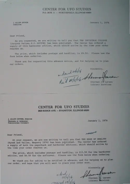 First page of Wilbert Smith Archives Files Box 1130 10 1130-10-p121