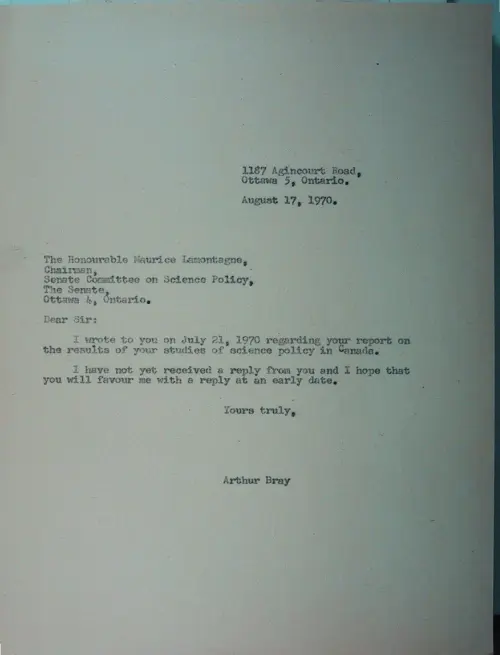 First page of Wilbert Smith Archives Files Box 1130 11 1130-11-p047