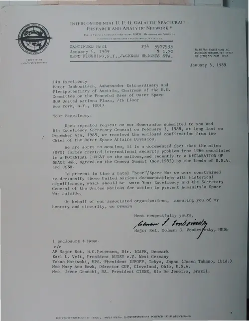First page of Wilbert Smith Archives Files Box 1130 21 1130-21-p164