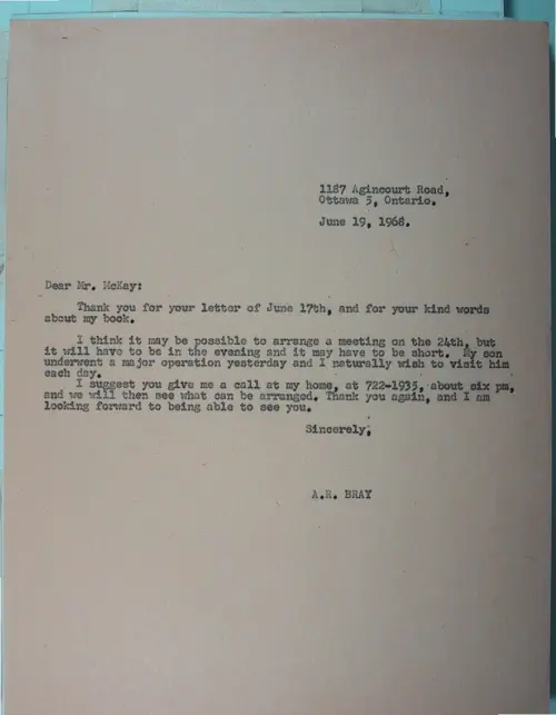 First page of Wilbert Smith Archives Files Box 1131 01 1131-01-p045