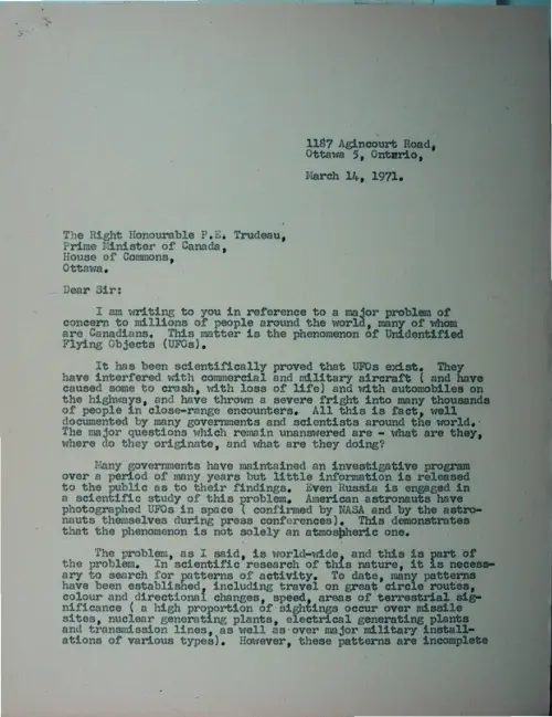 First page of Wilbert Smith Archives Files Box 1130 18 1130-18-p081
