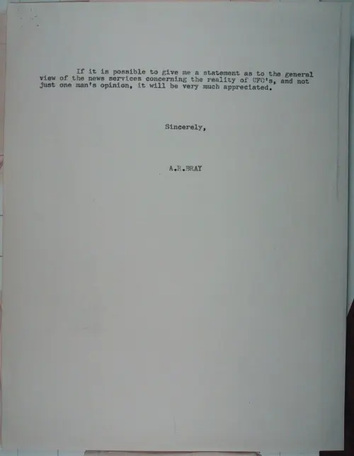 First page of Wilbert Smith Archives Files Box 1131 07 1131-07-p076