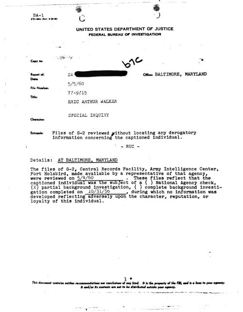 First page of Dr. Eric Walker Dr Eric Walker 14
