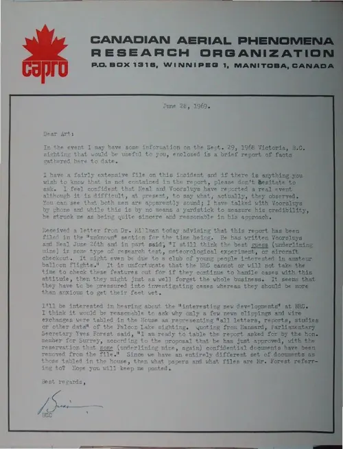 First page of Wilbert Smith Archives Files Box 1130 09 1130-09-p016