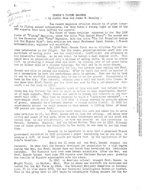 First page of Canada Avrocar 2