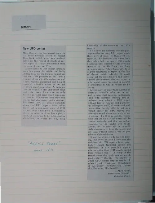 First page of Wilbert Smith Archives Files Box 1130 10 1130-10-p177
