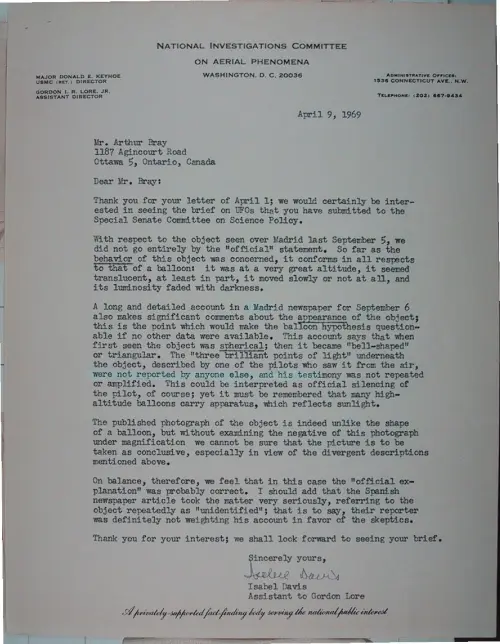 First page of Wilbert Smith Archives Files Box 1131 08 1131-08-p019