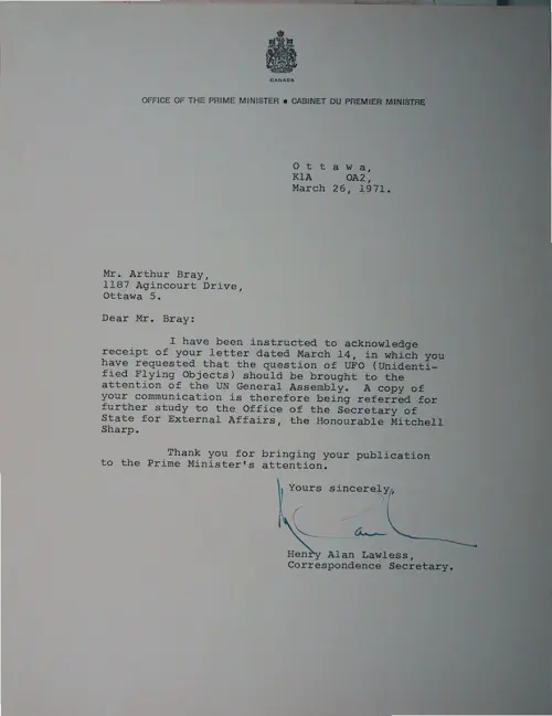 First page of Wilbert Smith Archives Files Box 1130 18 1130-18-p084