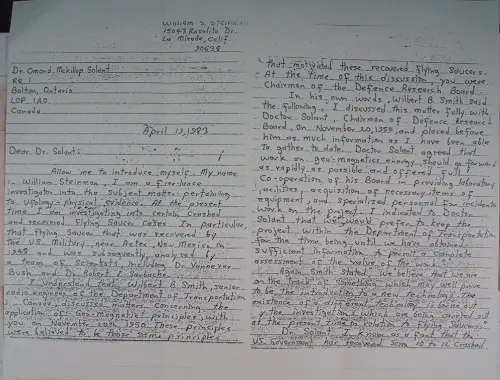 First page of Wilbert Smith Archives Files Box 1131 02 1131-02-p108