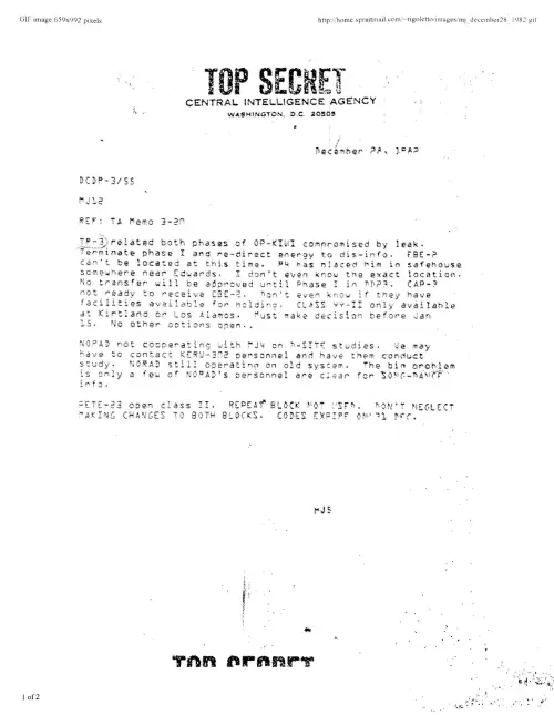 First page of Bill Moore Moore TS Live Alien Documents