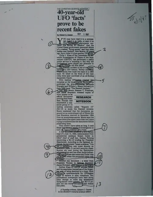 First page of Wilbert Smith Archives Files Box 1131 02 1131-02-p091