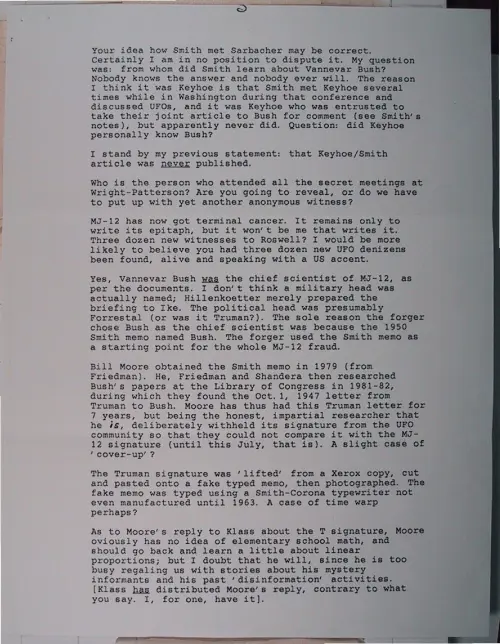 First page of Wilbert Smith Archives Files Box 1131 03 1131-03-p162