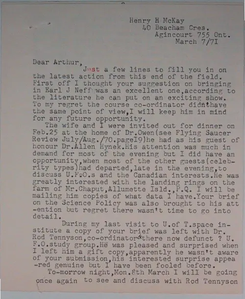 First page of Wilbert Smith Archives Files Box 1131 01 1131-01-p030