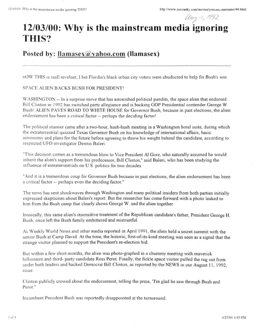 First page of George W. Bush George W. Bush 1