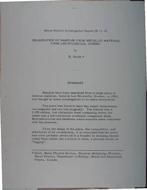 First page of Wilbert Smith Archives Files Box 1131 19 1131-19-p053