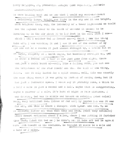 First page of Natl Enquirer Manitoba Interviews 1