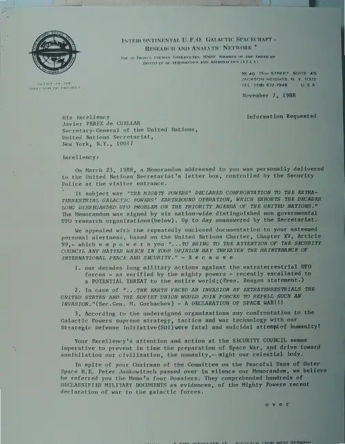 First page of Wilbert Smith Archives Files Box 1130 21 1130-21-p158