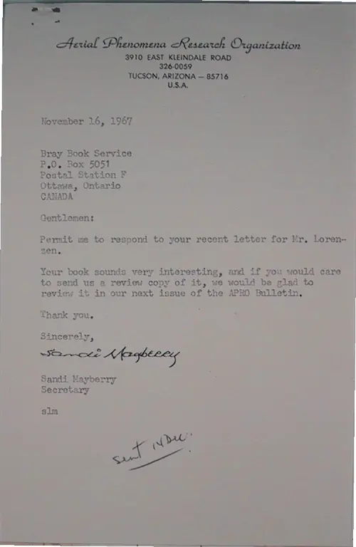First page of Wilbert Smith Archives Files Box 1131 04 1131-04-p037