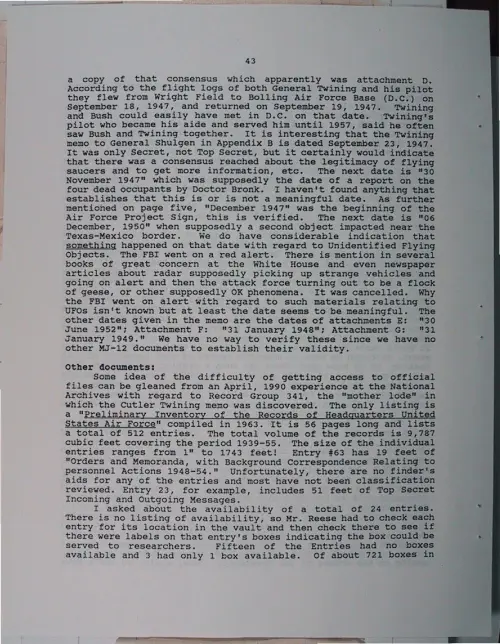 First page of Wilbert Smith Archives Files Box 1131 03 1131-03-p088