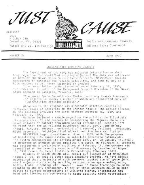 First page of Just Cause 4