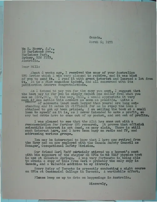 First page of Wilbert Smith Archives Files Box 1131 04 1131-04-p020