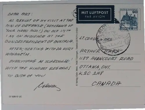 First page of Wilbert Smith Archives Files Box 1130 21 1130-21-p218